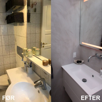 Nyt badeværelse – Microcement